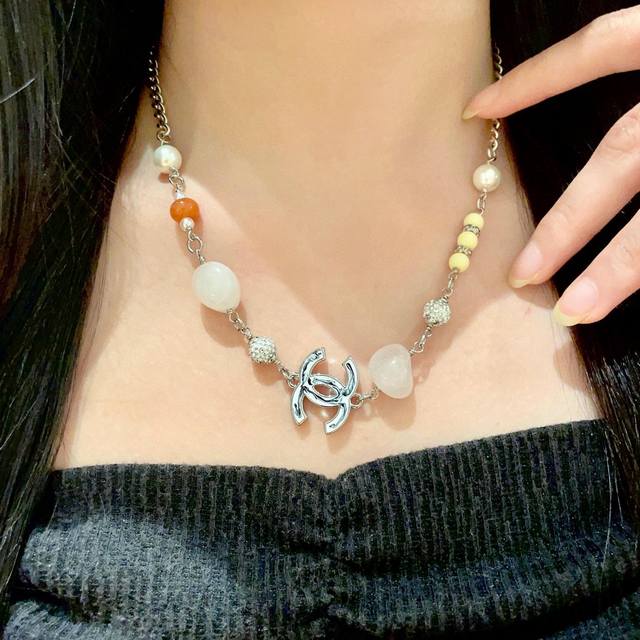 Chanel Pearl Double C Necklace DDD