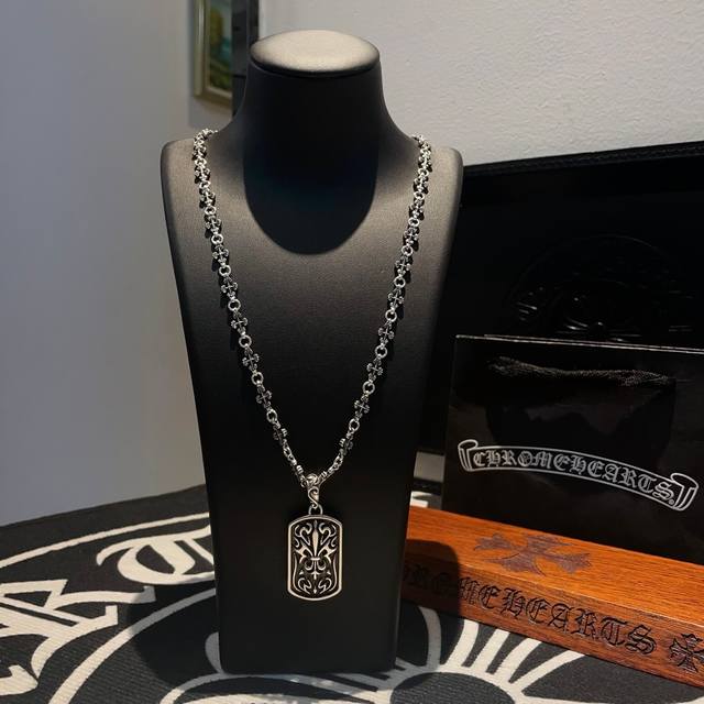 New counter quality Chrome Hearts Chrome Hearts classic retro cross necklace sq