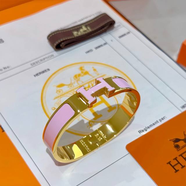 Hermes Hermes bracelet V gold original custom Hermes bracelet enamel craftsmansh
