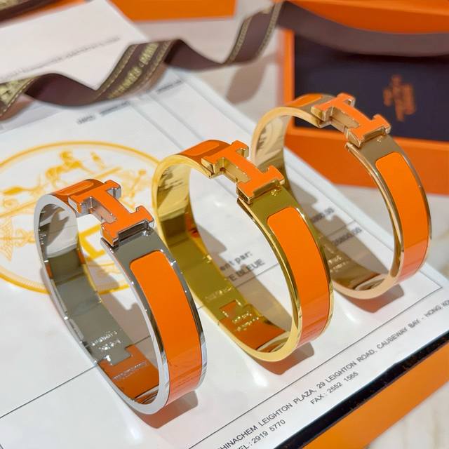 Hermes Hermes bracelet V gold original custom Hermes bracelet enamel craftsmansh