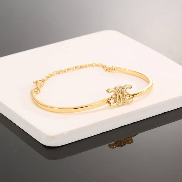 Xiaohongshu hot-selling Celine Arc de Triomphe bracelet is made of real gold and