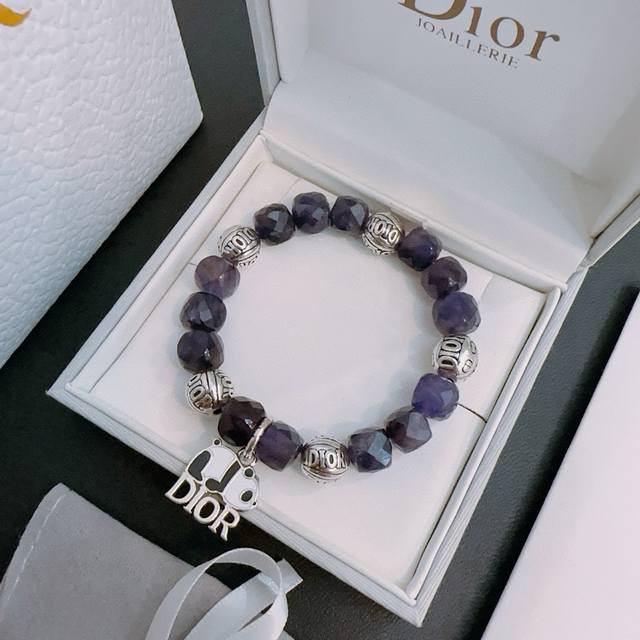 Special counter exquisite version Dior Dior multi-element agate Thai silver styl
