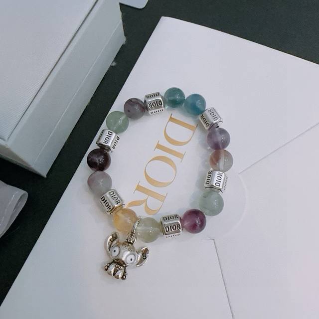 Special counter exquisite version Dior Dior multi-element agate Thai silver styl