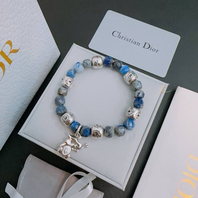 Special counter exquisite version Dior Dior multi-element agate Thai silver styl
