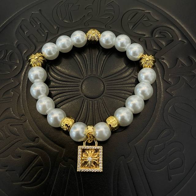 New counter quality Chrome Hearts Chrome Hearts pearl bracelet, hand string, po