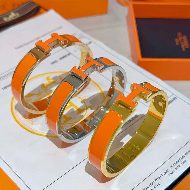 Hermes Hermes bracelet V gold original custom Hermes bracelet enamel craftsmansh
