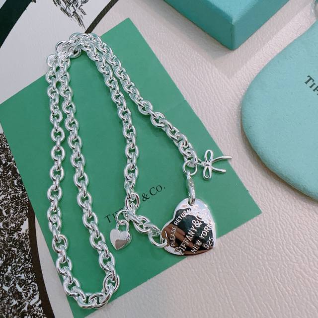 Tiffany necklace Tiffny&Co. counter exquisite silver version celebrity style re