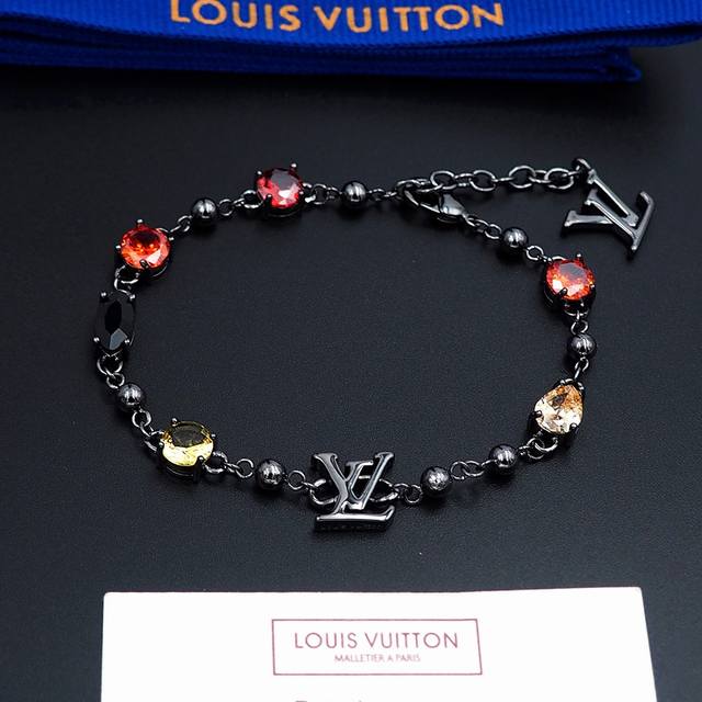 Donkey gun color diamond letter bracelet DDD