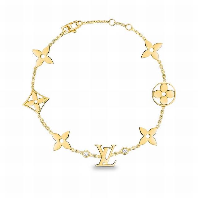 The iconic Lv letters of the Louis Vuitton brand are combined with the Idylle B