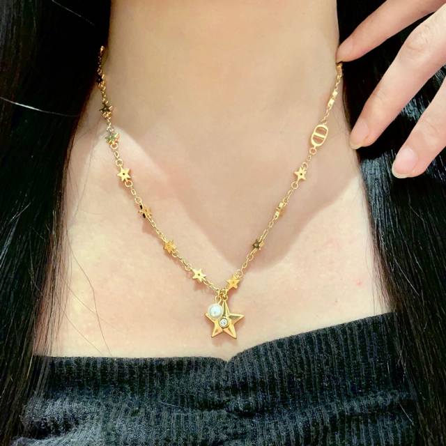 Dior Dior vintage necklace counters are all new and selected original brass mate