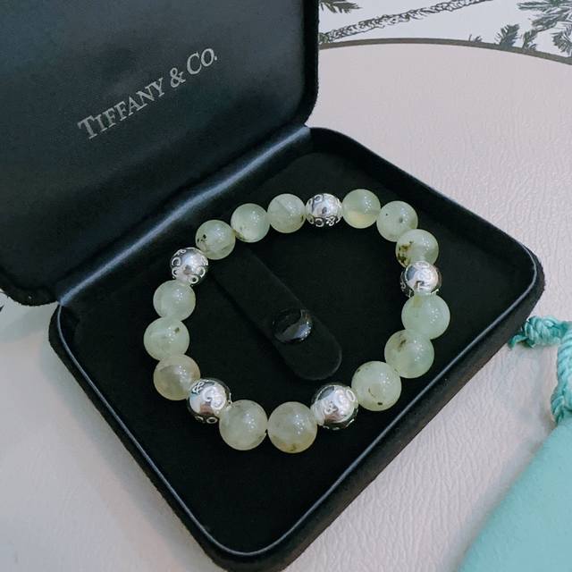 Tiffany bracelet Tiffny&Co. counter exquisite version multi-element agate silve