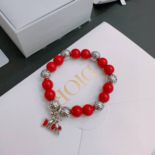 Special counter exquisite version Dior Dior multi-element agate Thai silver styl