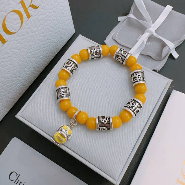 Special counter exquisite version Dior Dior multi-element agate Thai silver styl