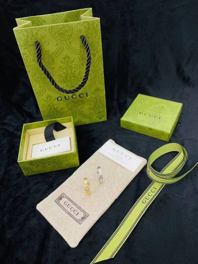Gucci Icon series starry sky narrow ring DDD