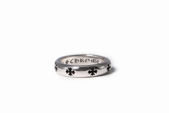 Chrome Hearts New narrow version concave cross flower ring Ring size: US 6-11 D