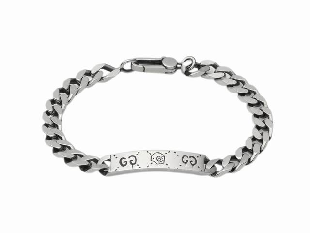 Gucci sterling silver Ghost series Xiao Zhan same bracelet version of the letter