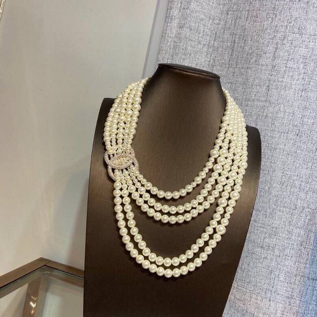 Autumn and Winter Sweater Chain Chanel Sweater Chain Small Chanel Pearl Chain Or
