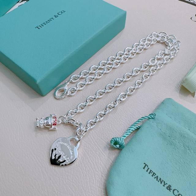 Tiffany necklace Tiffny&Co. counter exquisite silver version celebrity style re