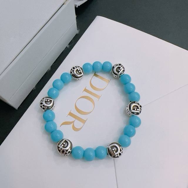 Special counter exquisite version Dior Dior multi-element agate Thai silver styl