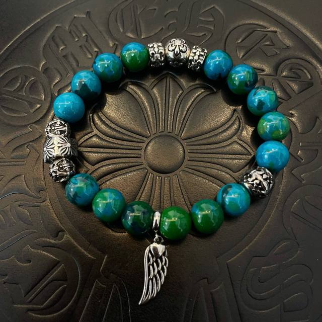 New counter quality Chrome Hearts classic retro multi-element bracelet, popular