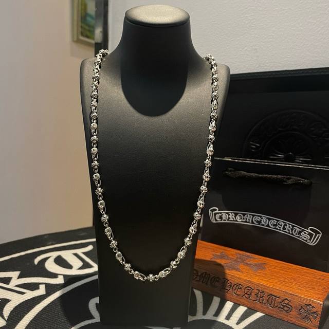 New counter quality Chrome Hearts Chrome Hearts classic retro cross flower ball