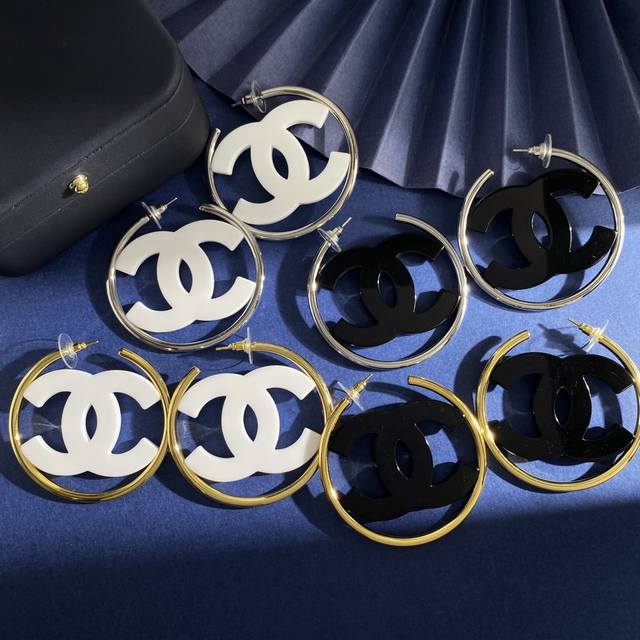 Xn92 Chanel Chanel style European and American exaggerated large circle-shaped a