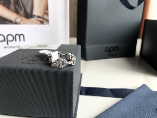 Apm Monaco chain ring sailor ring female index finger ring light luxury personal