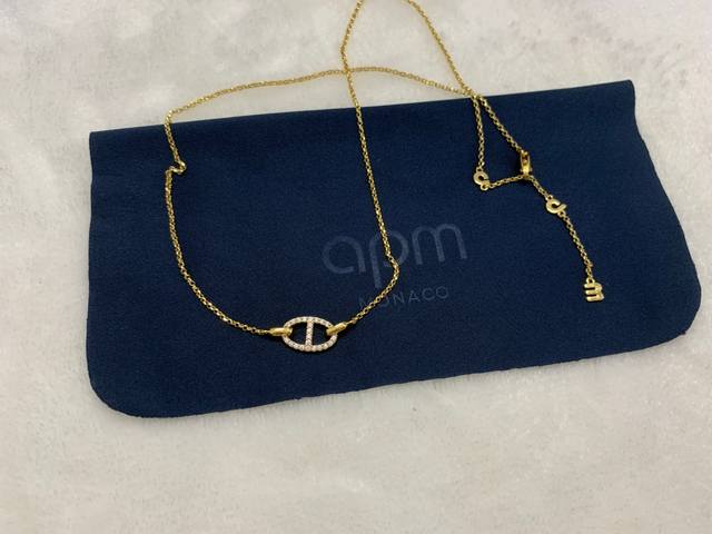 Apm Maille Marine necklace gold clavicle chain high-end fashion sense personaliz