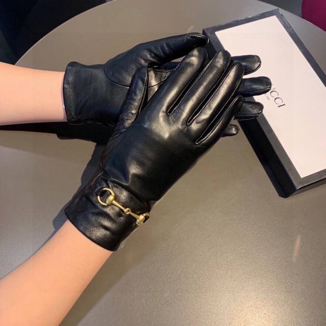 New exclusive first touch screen gloves imported Ethiopian leather gloves Gucci