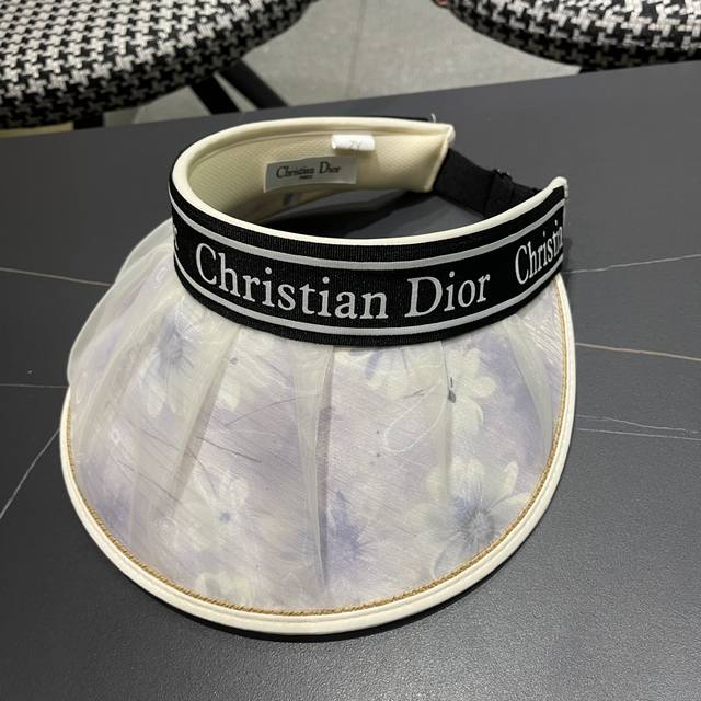 Dior Dior 2025 new Duolan fashion national style hollow top hat women's new larg
