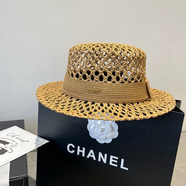 Gucci flat hat, hollow sun hat, small hat, head circumference 57cm