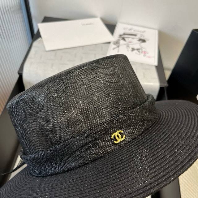Chanel linen hat, haute couture, head circumference 57cm