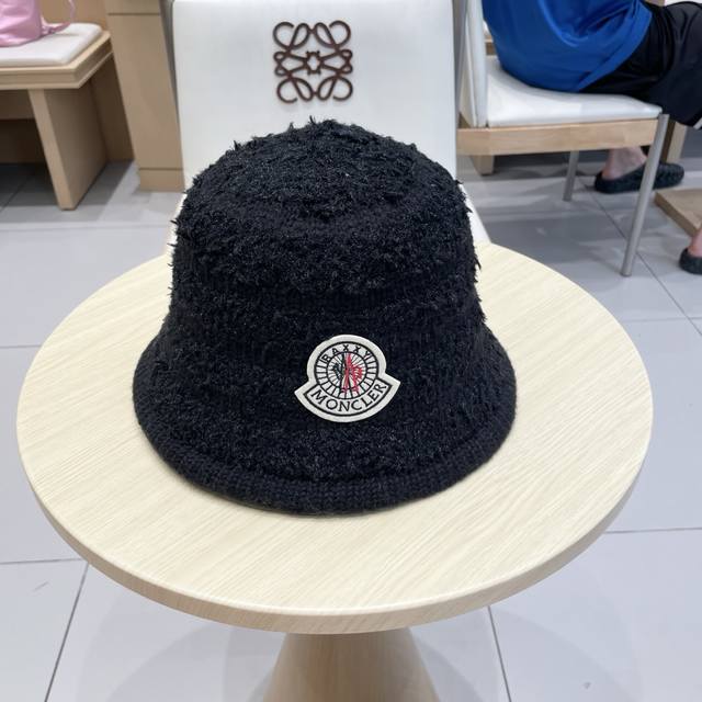 Monceler new plush large head bucket hat women's autumn and winter Korean versio