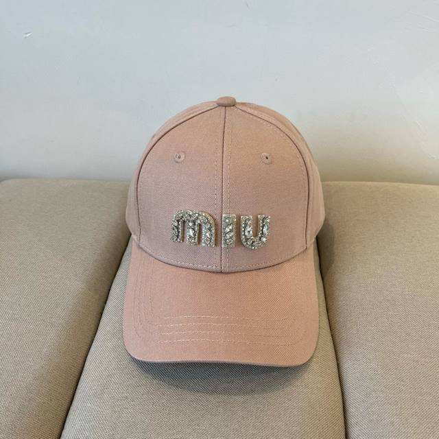 Miumiu original spring and summer new baseball cap, authentic mold customization