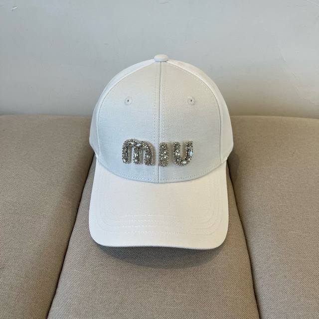 Miumiu original spring and summer new baseball cap, authentic mold customization