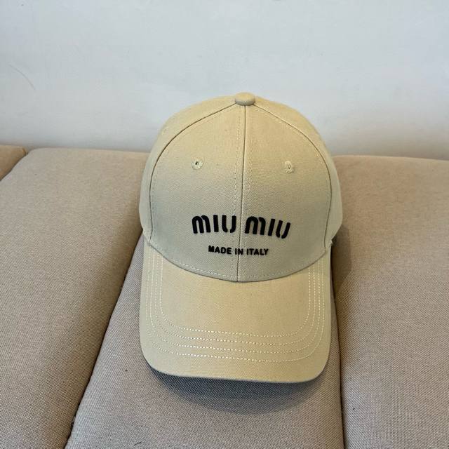 Miumiu original spring and summer new baseball cap, authentic mold customization
