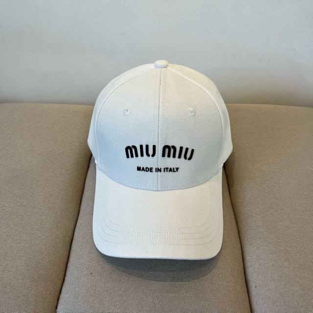 Miumiu original spring and summer new baseball cap, authentic mold customization