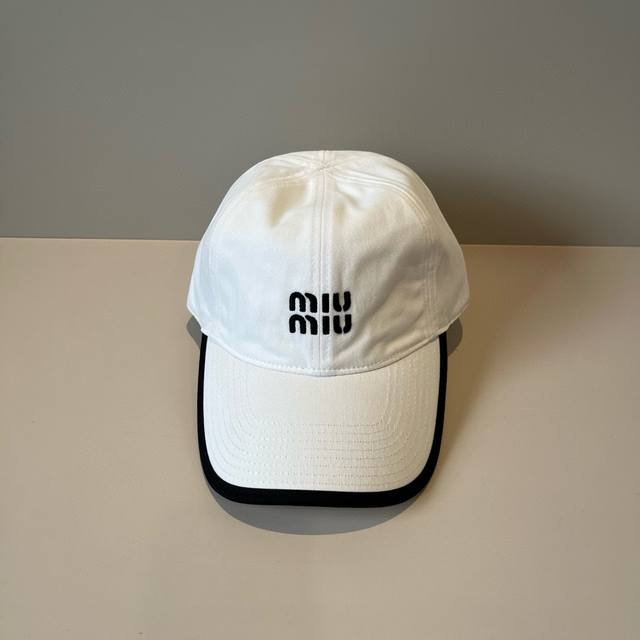 Miumiu original spring and summer new baseball cap, authentic mold customization