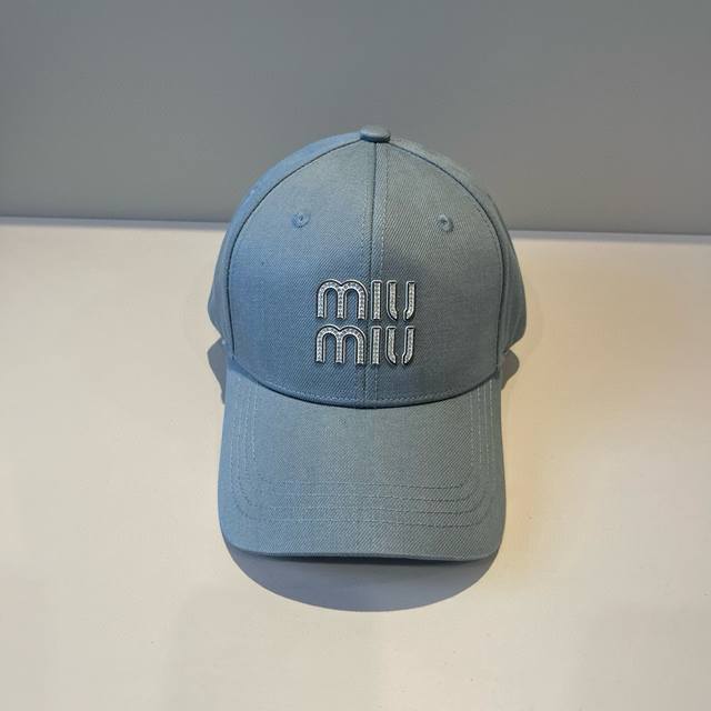 Miumiu original spring and summer new baseball cap, authentic mold customization