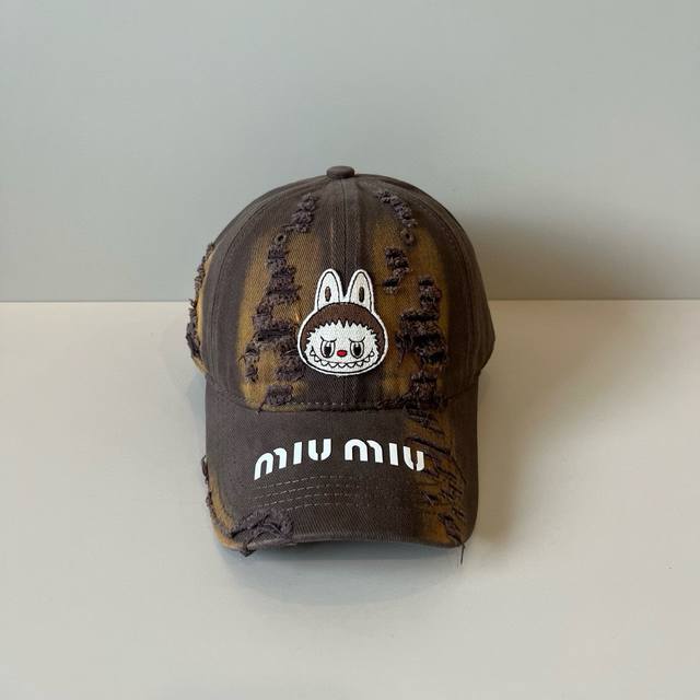 Miumiu original spring and summer new baseball cap, authentic mold customization