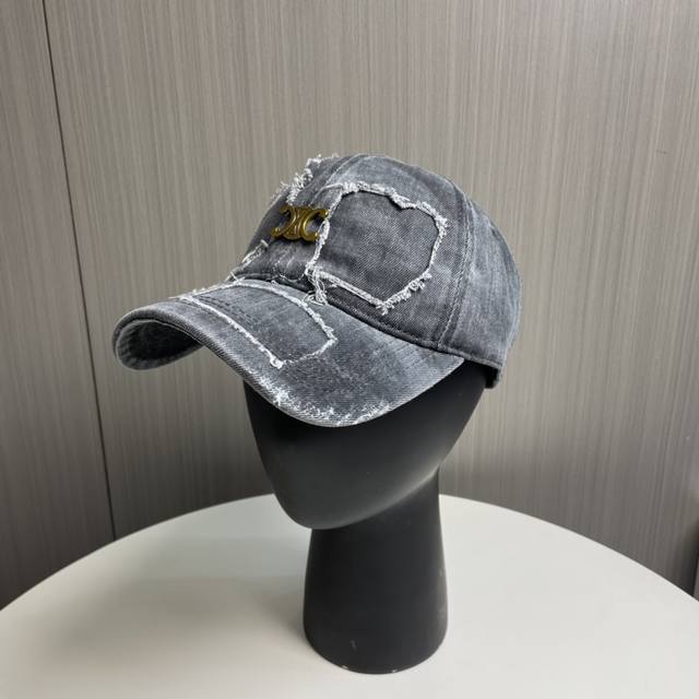 Celine 25 Spring washed baseball cap new baseball cap, a must-have for going out