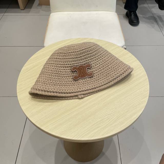 Celine knitted fisherman hat female 2025 new style all-match basin hat to show s