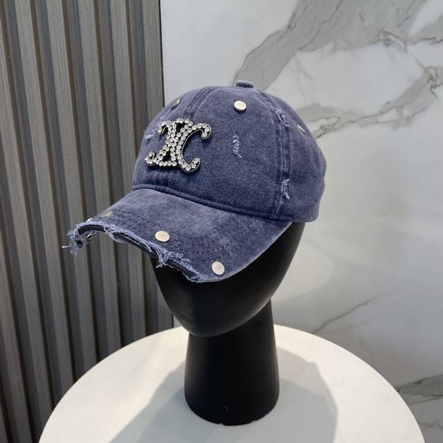Celine 2025 new redesigned baseball cap, new model shipped, big brand style, sup