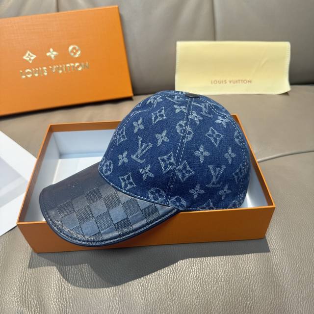 comes with a box cloth bag, Lv Louis Vuitton new original baseball cap, cowhide