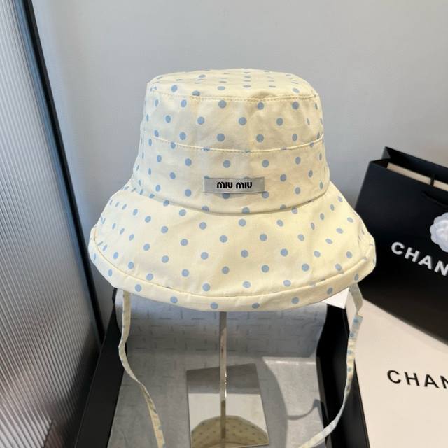 Miumiu new style bucket hat, sun hat, head circumference 57cm