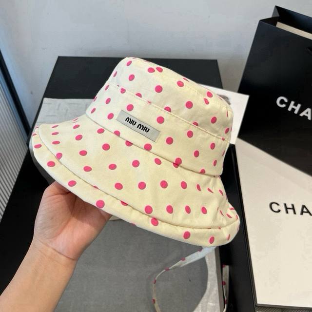 Miumiu new style bucket hat, sun hat, head circumference 57cm