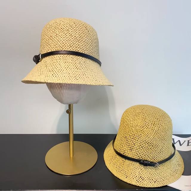 Paoliang Yangshulin's new belt woven straw hat retro French romantic style trave