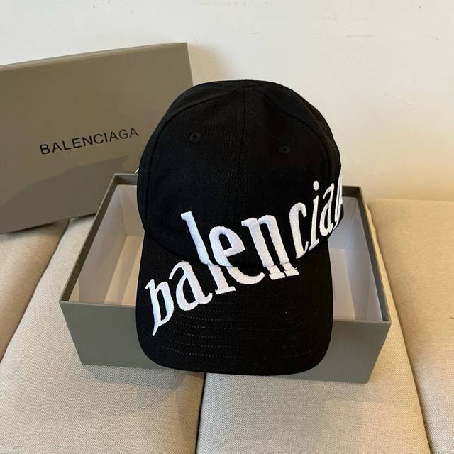 Balenciaga's new logo baseball cap in a cool colorway, perfect for both men and