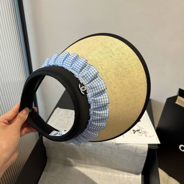 Chanel hollow top sun hat
