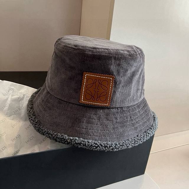 LOEWE new corduroy bucket hat, high-end custom made, head circumference 57cm